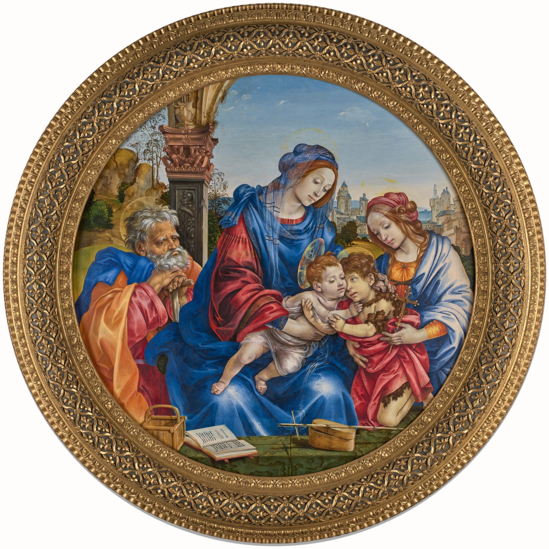Filippino Lippi, The Holy Family with Saint John the Baptist and Saint Margaret, c. 1488–93